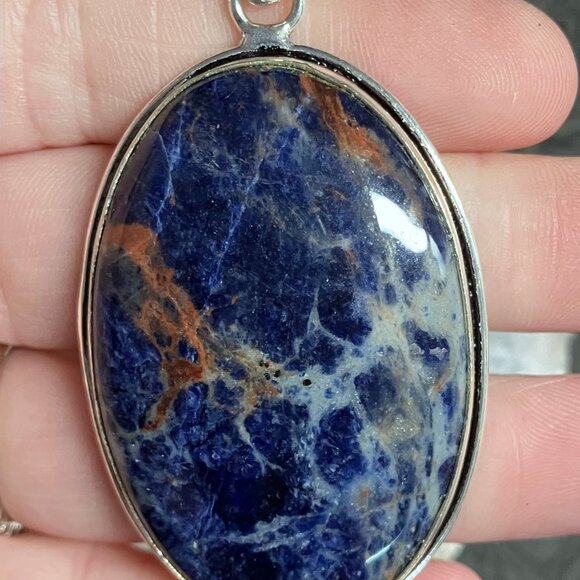 Sunset Sodalite Pendant Stone Crystal Jewelry - Picture 3 of 8